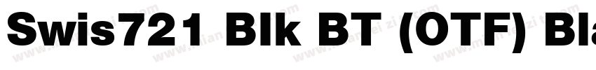 Swis721 BIk BT (OTF) Black字体转换